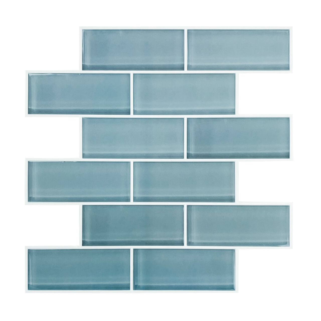 RoomMates Blue Seaglass Peel & Stick Sitcktiles